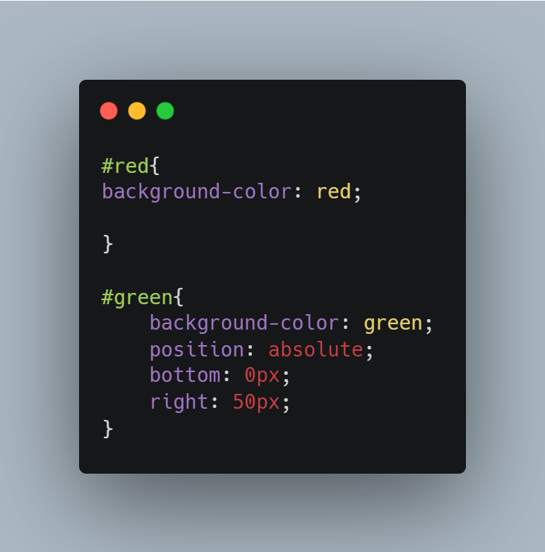 boxes demonstrating positions